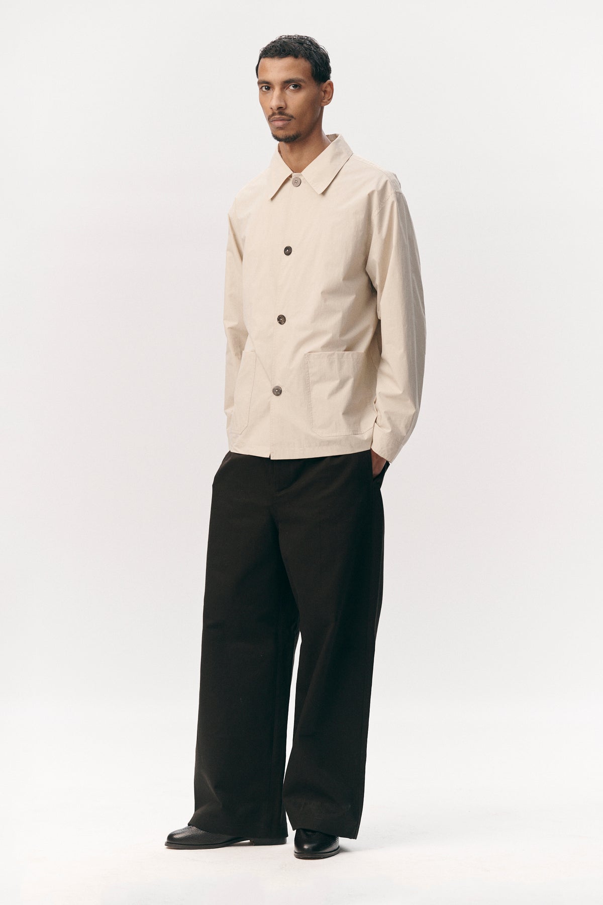 O-SHIRT NYLON SS26 BEIGE