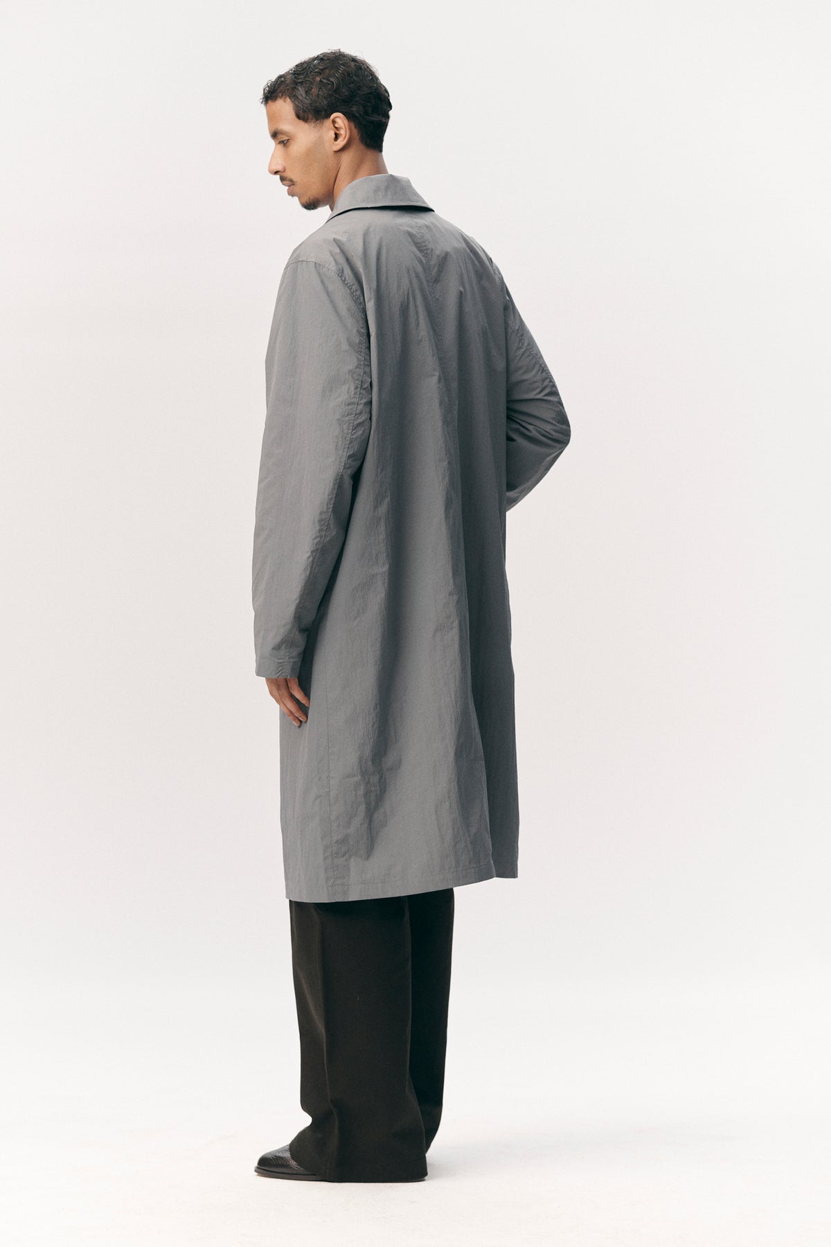 SHUVA C CRINCLE NYLON SS26 GREY BLUE