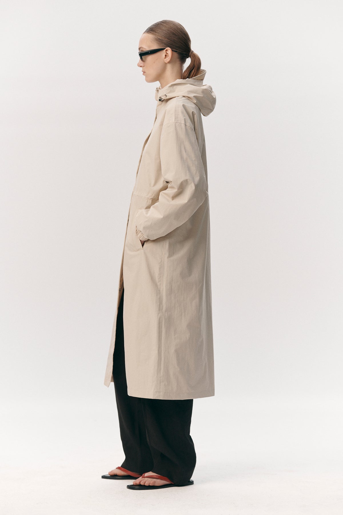 ROOMY LONG TUBE NYLON SS26 BEIGE