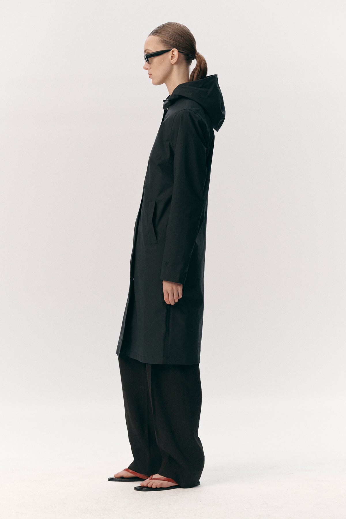 NOT SO LONG TUBE STRETCH TWILL SS26 NAVY