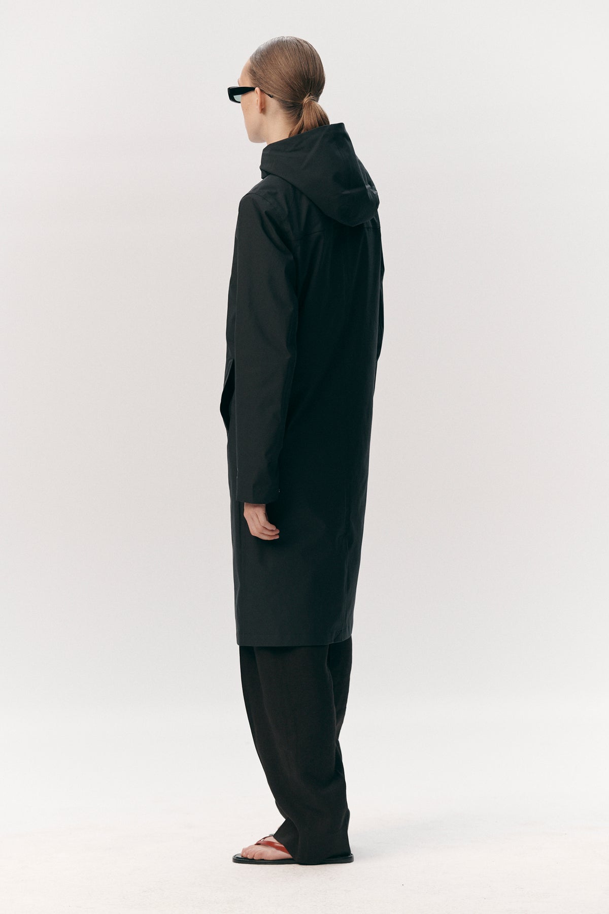 NOT SO LONG TUBE STRETCH TWILL SS26 NAVY