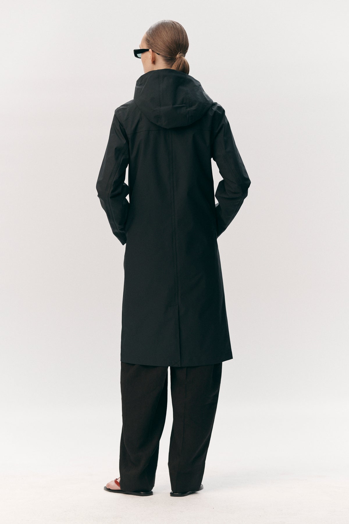 NOT SO LONG TUBE STRETCH TWILL SS26 NAVY