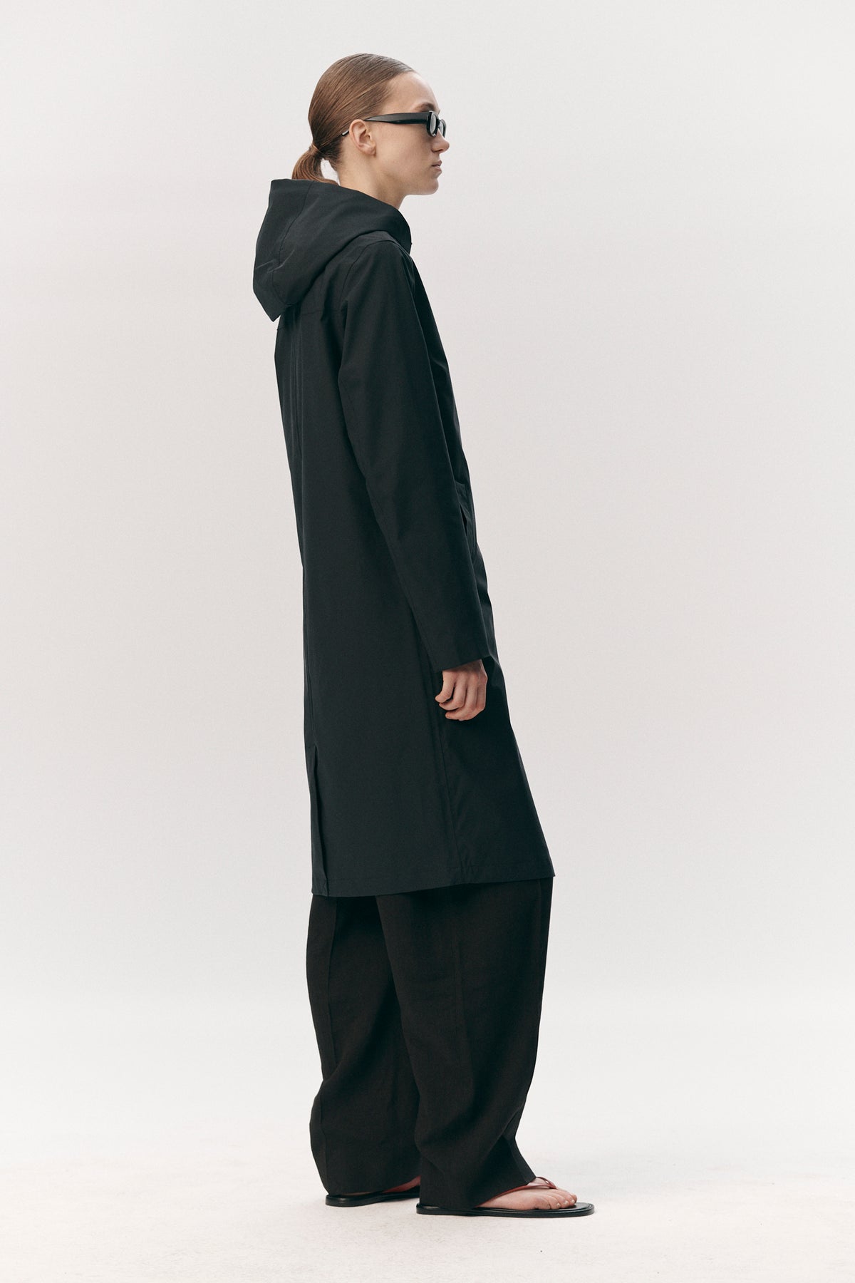 NOT SO LONG TUBE STRETCH TWILL SS26 NAVY