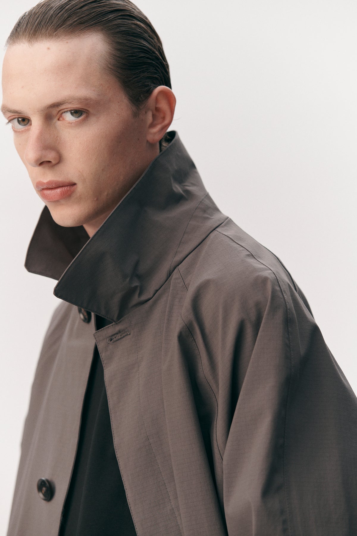 JOBA CARCOAT B RIPSTOP SS26 PURPLE GREY