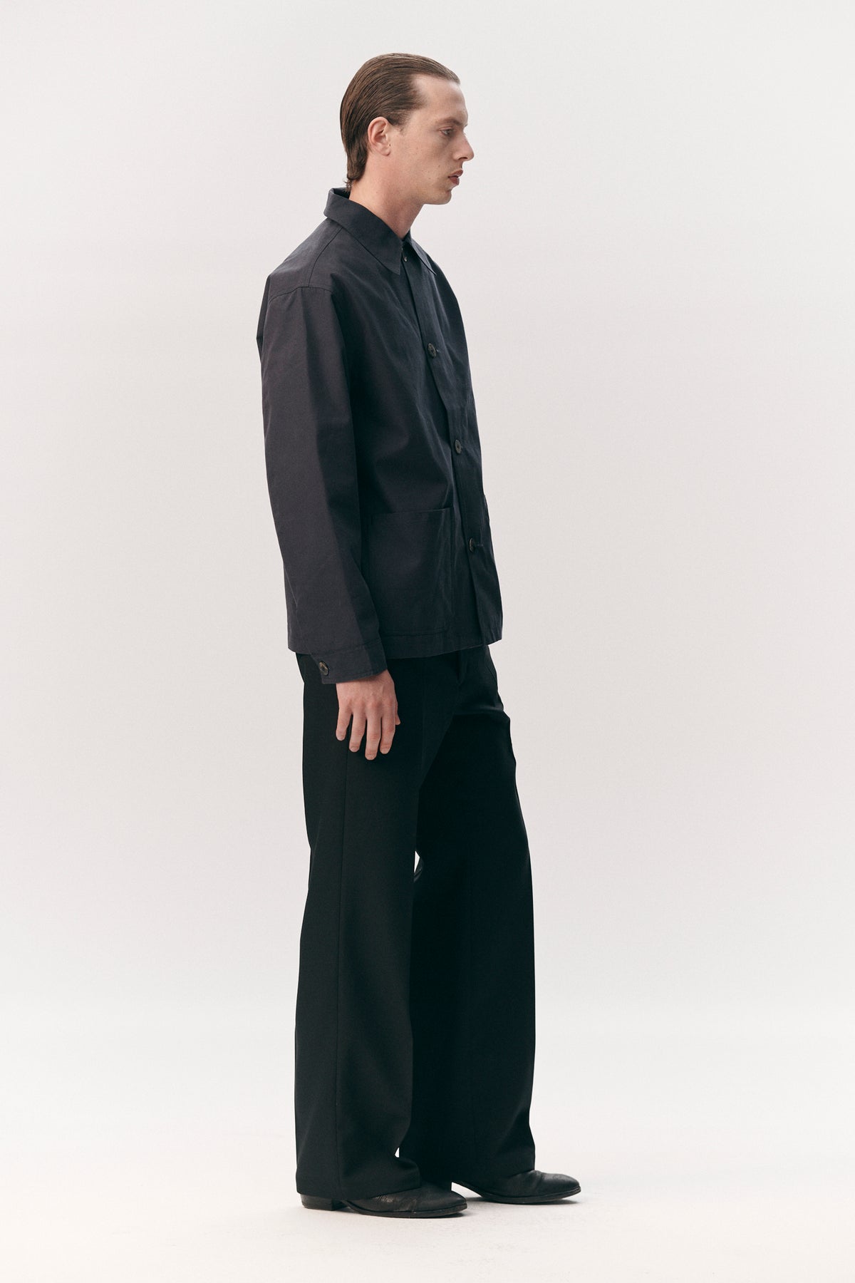 O-SHIRT BRUSHED COTTON SS26 NAVY