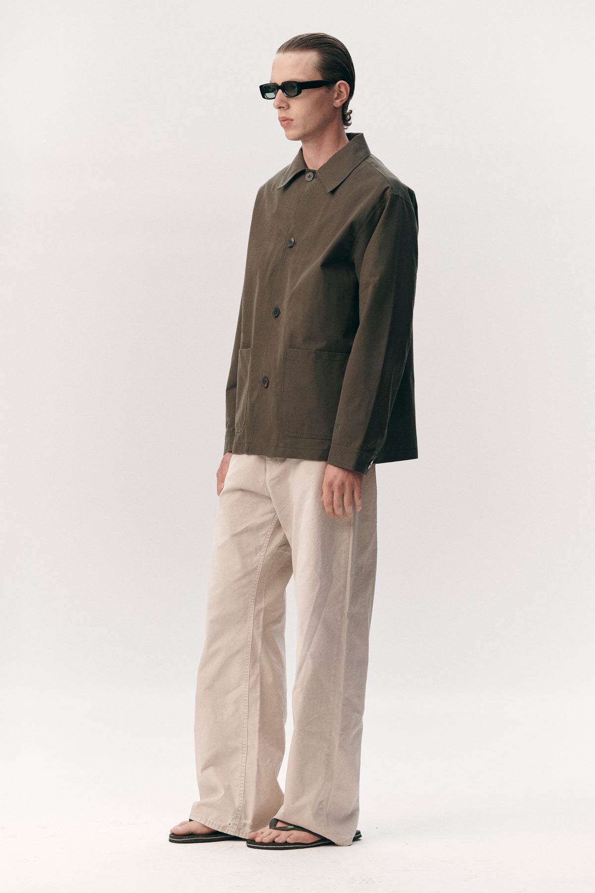 O-SHIRT BRUSHED COTTON SS26 ARMY