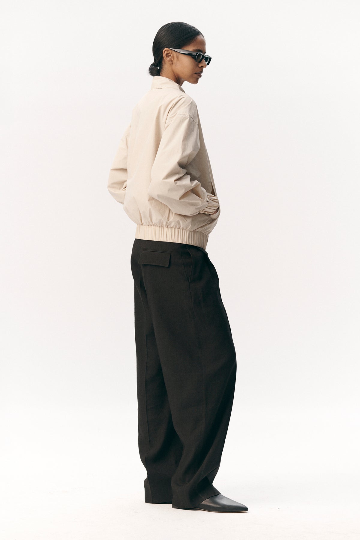 SHORT TRACKER WM NYLON SS26 BEIGE