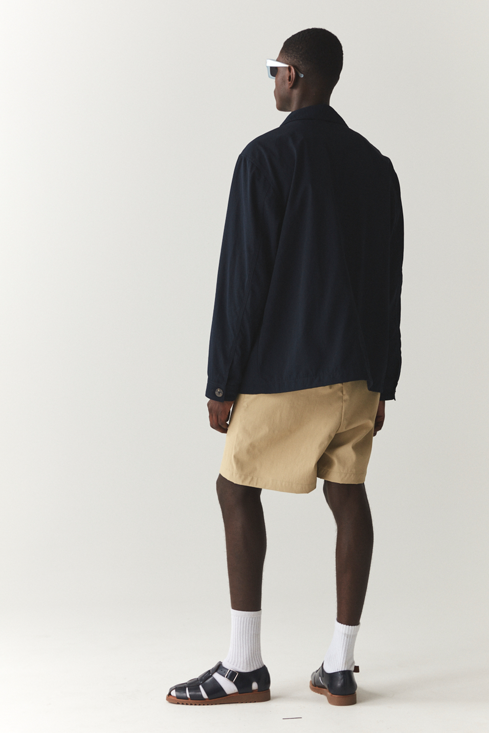 O-SHIRT CRINCLE NYLON SS'24 NAVY