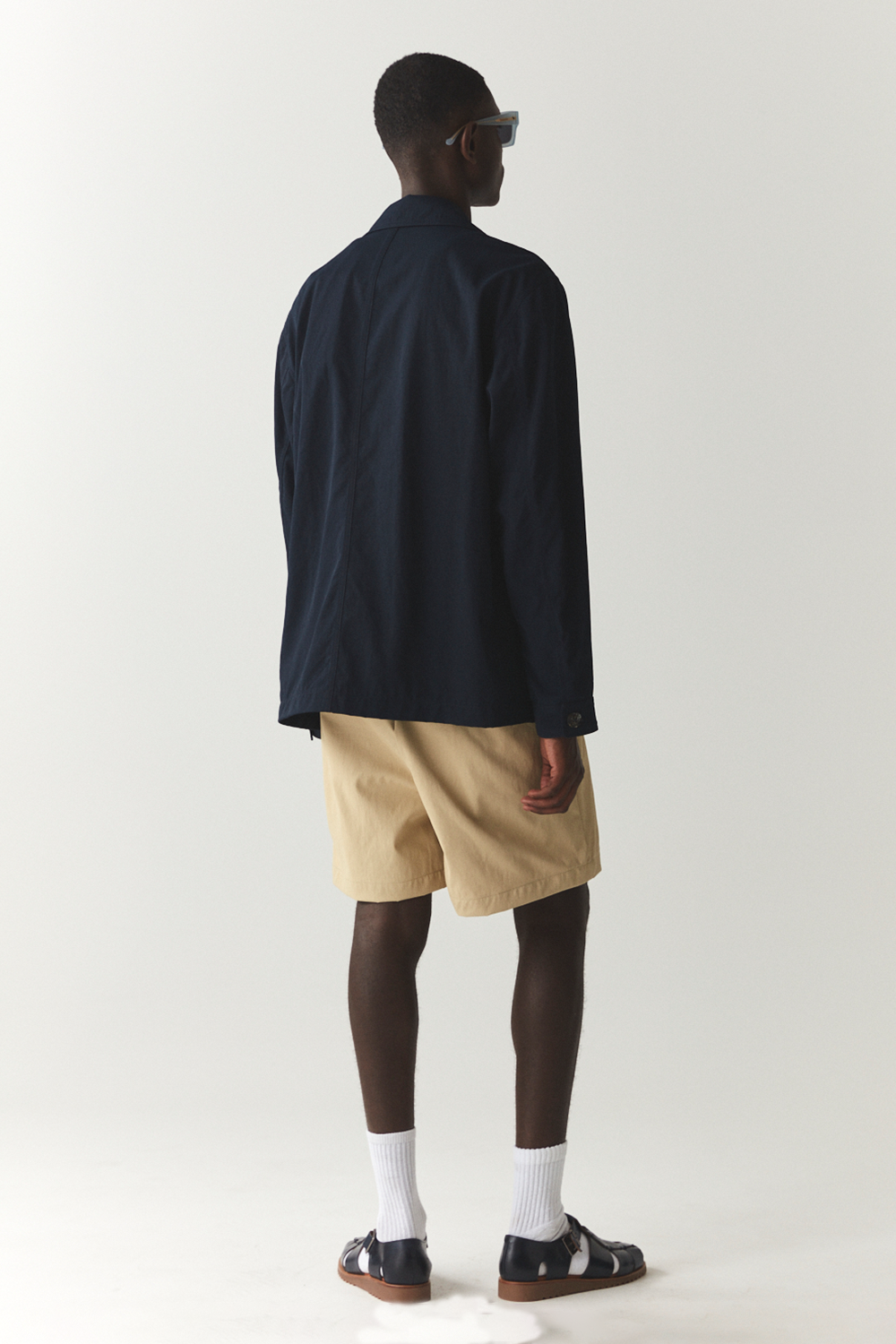 O-SHIRT CRINCLE NYLON SS'24 NAVY