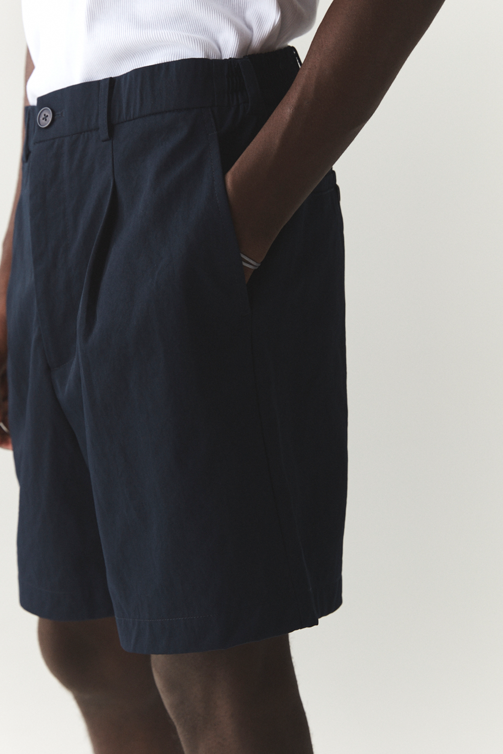 SHORTS PLEATED SS'24 NAVY