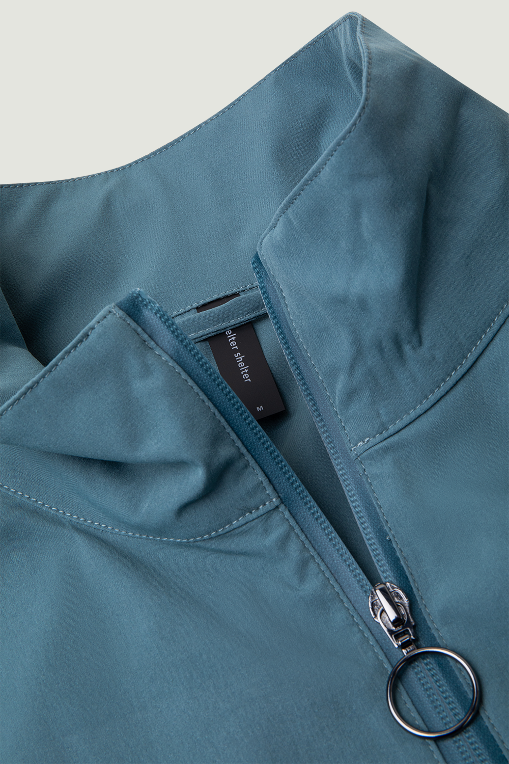 POP OVER ZIP SS'24 FADED AQUA